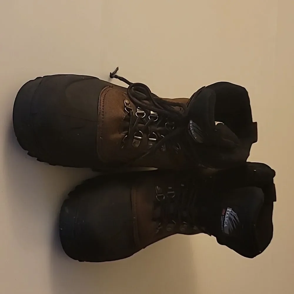 Itaska Brown Colored Rain Work Boots for MenSize 12
